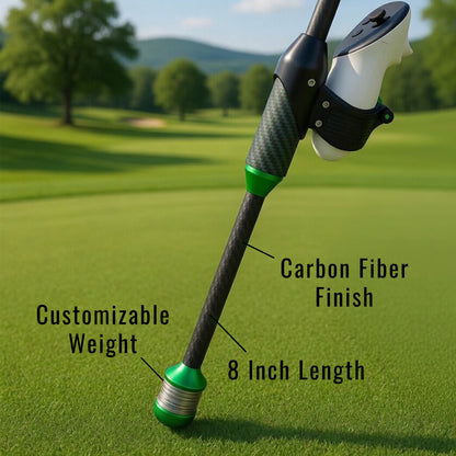 DriVR Elite Chrome - Stepped Steel Weighted Golf Club  - Compatible with Quest 2, 3/3s, and Pro